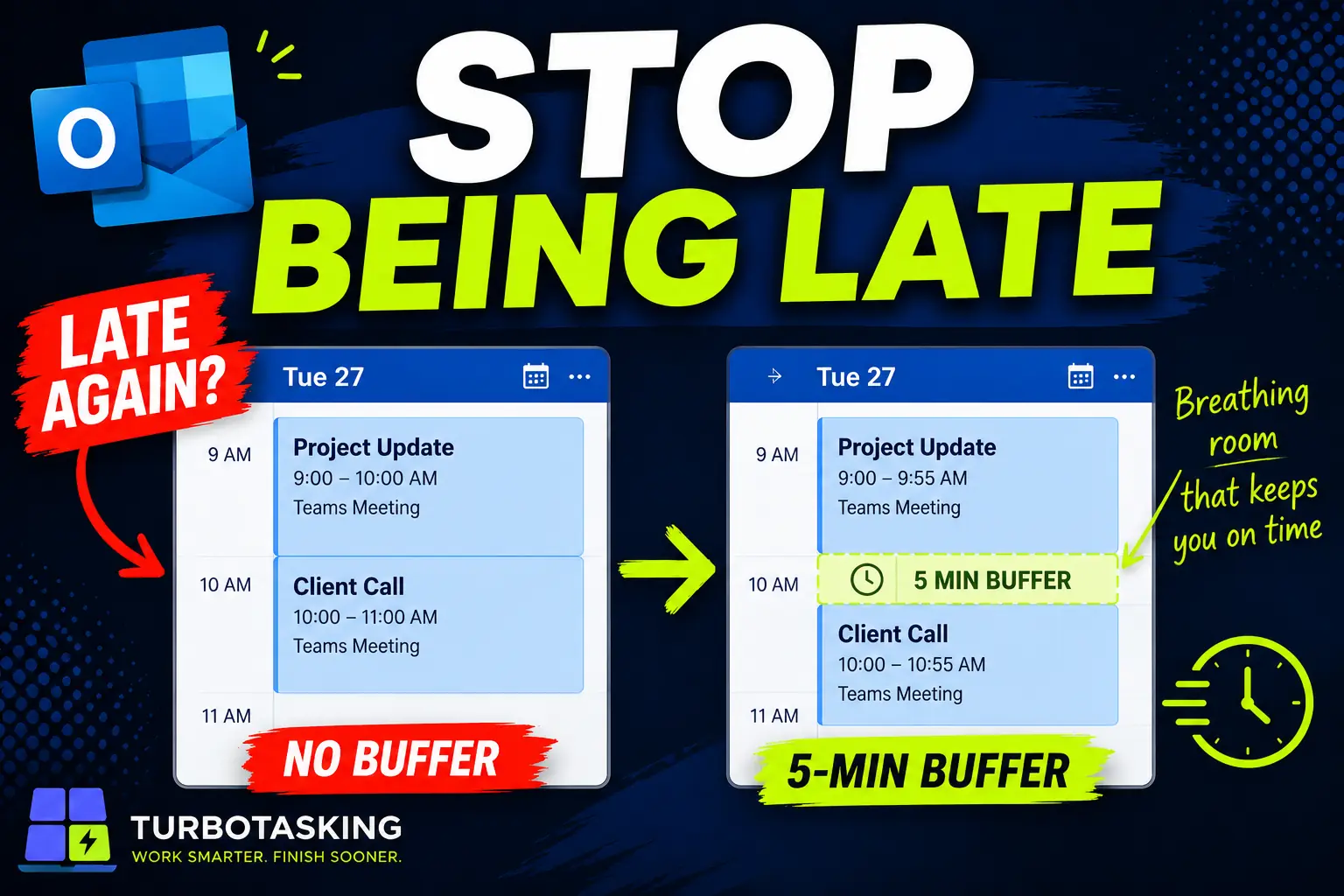 Stop Back-to-Back Outlook Meetings From Making You Late