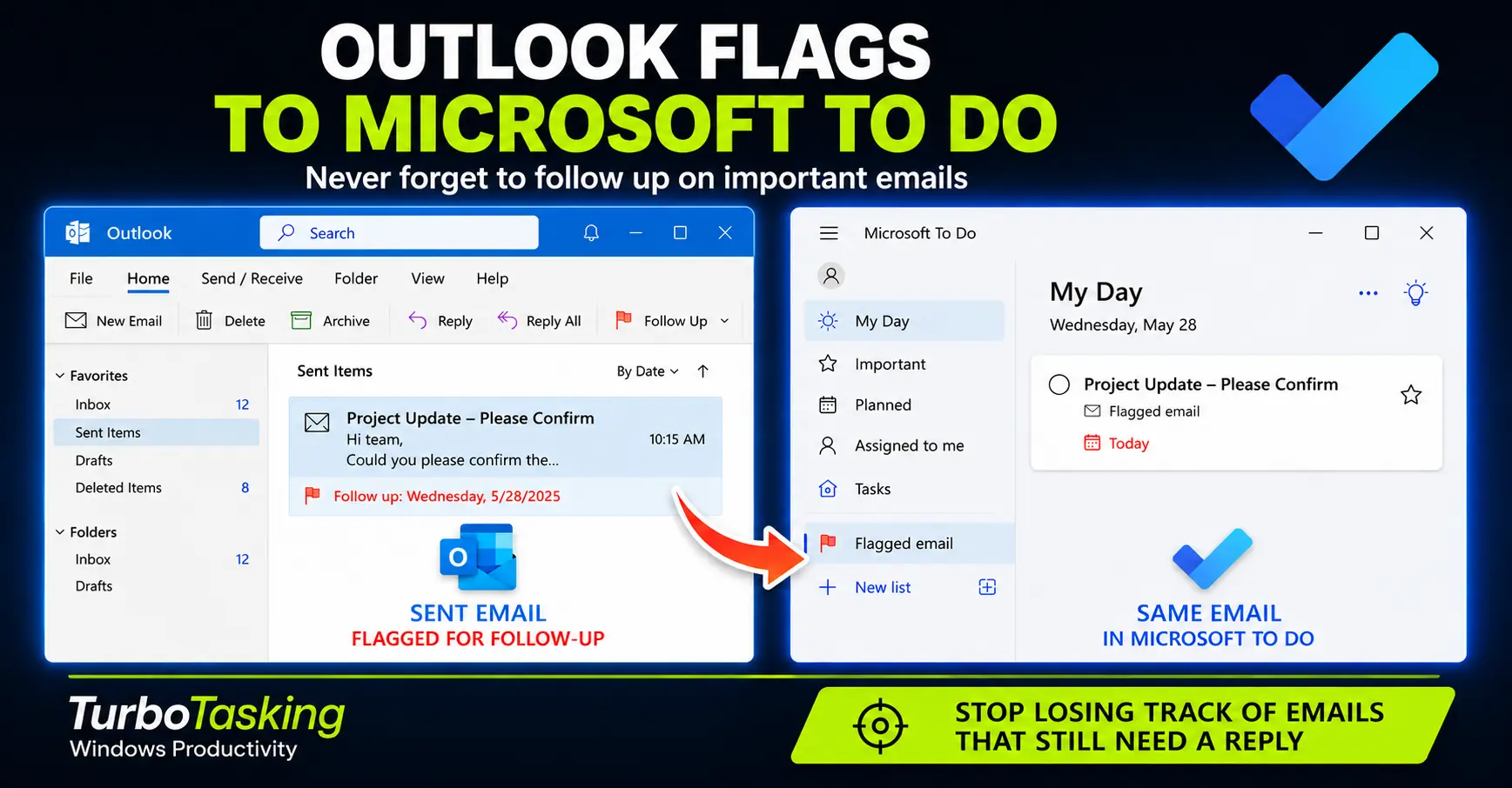 How to Follow Up on Emails You Send with Outlook Flags and Microsoft To Do