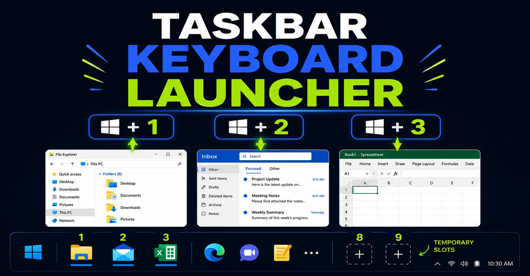 Turn Your Windows Taskbar Into a Keyboard Launcher