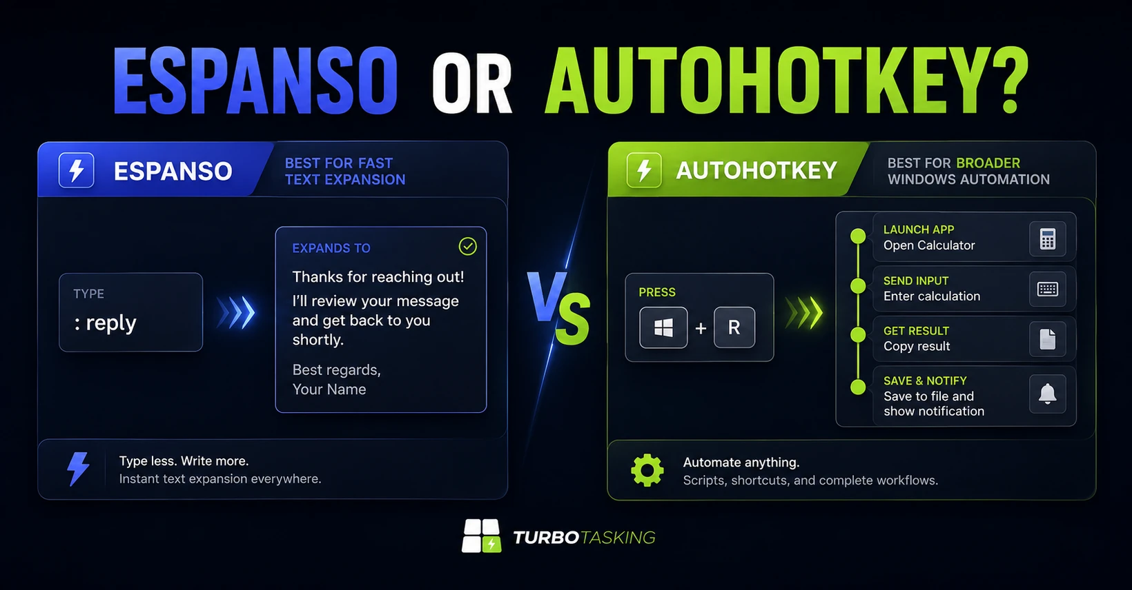 Espanso vs AutoHotkey: Which Is Better for Office Productivity?